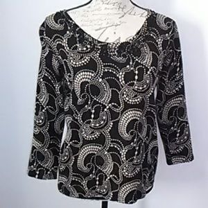 LH Sport blouse with black bead small in size